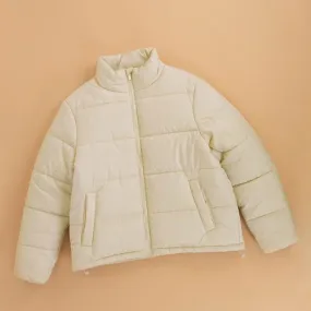 Losan Children's Water-Resistant Beige Puffer Jacket