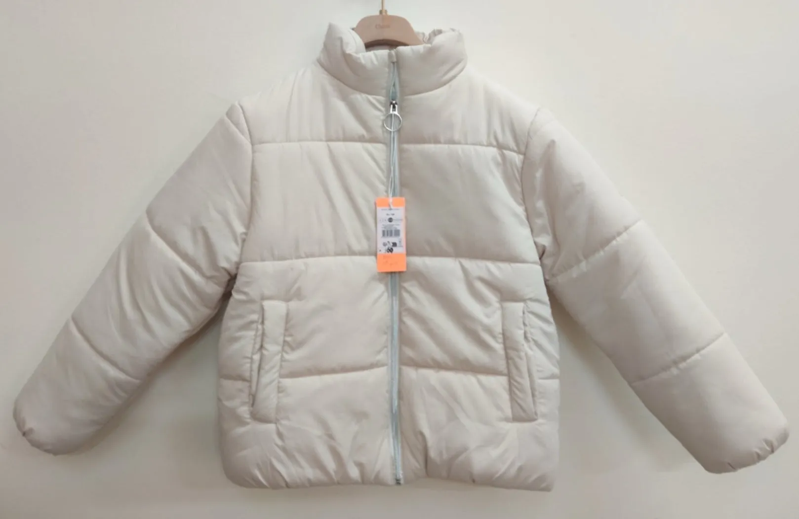 Losan Children's Water-Resistant Beige Puffer Jacket