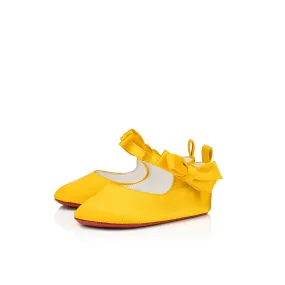 Lou Babe Ballerinas - Crepe satin - Pollen - Kids