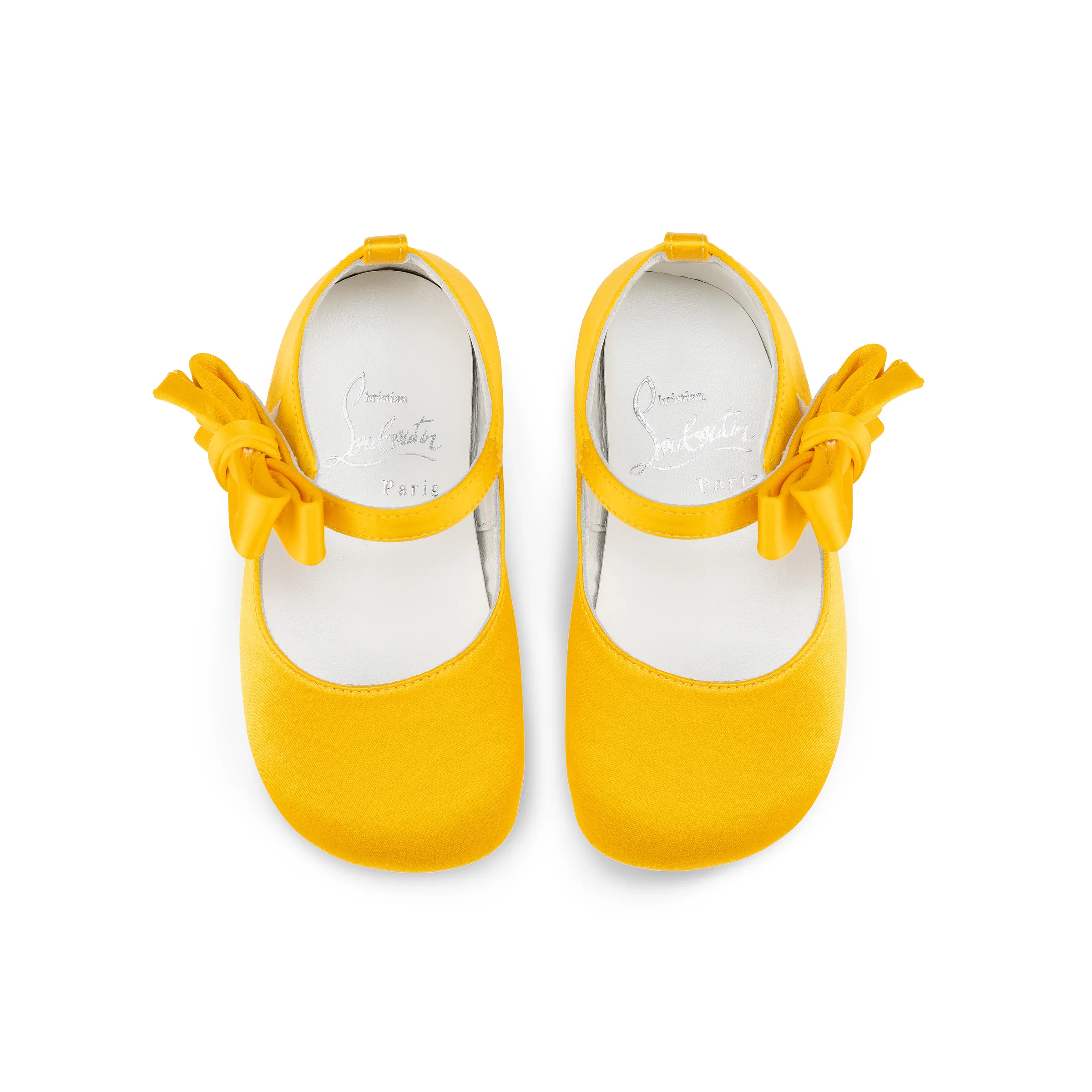 Lou Babe Ballerinas - Crepe satin - Pollen - Kids