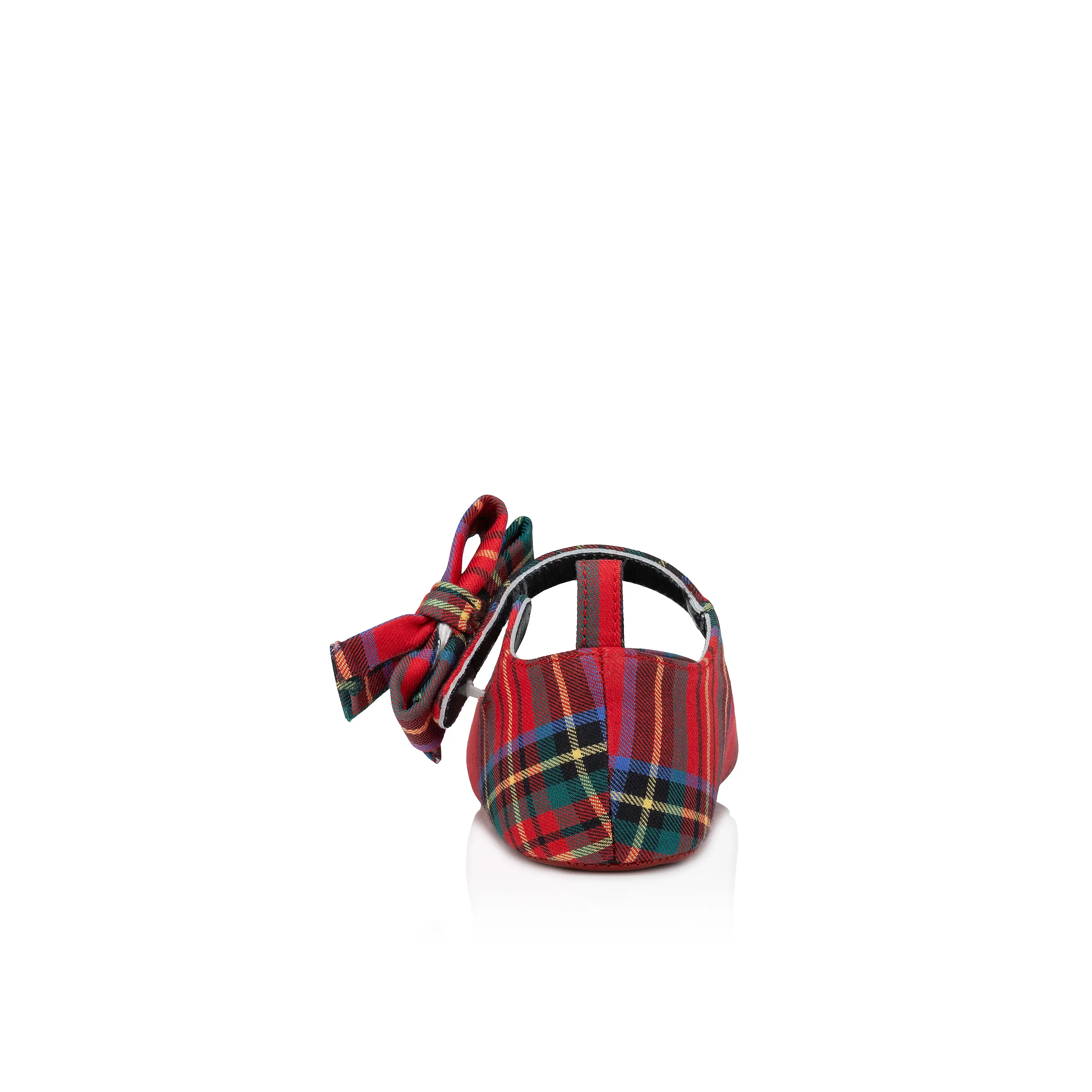 Lou Babe Ballerinas - Tartan printed cotton - Multicolor - Kids