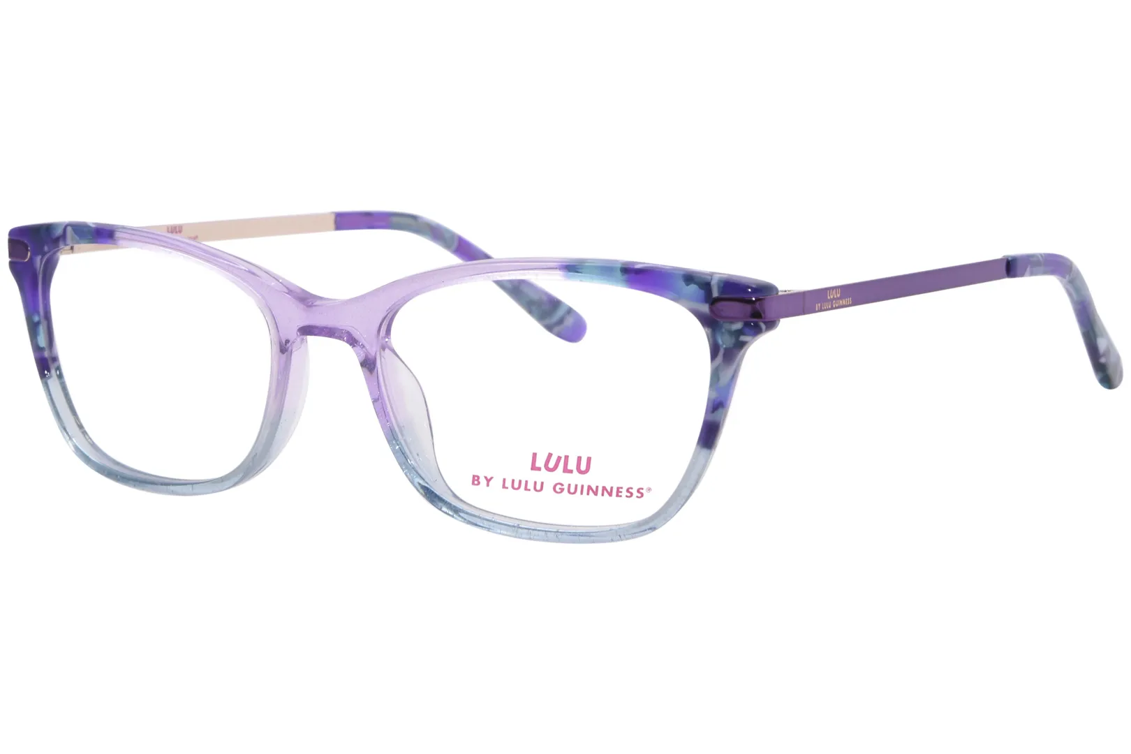 Lulu By Lulu Guinness LK048 Eyeglasses Youth Kids Girls Full Rim Rectangle Shape