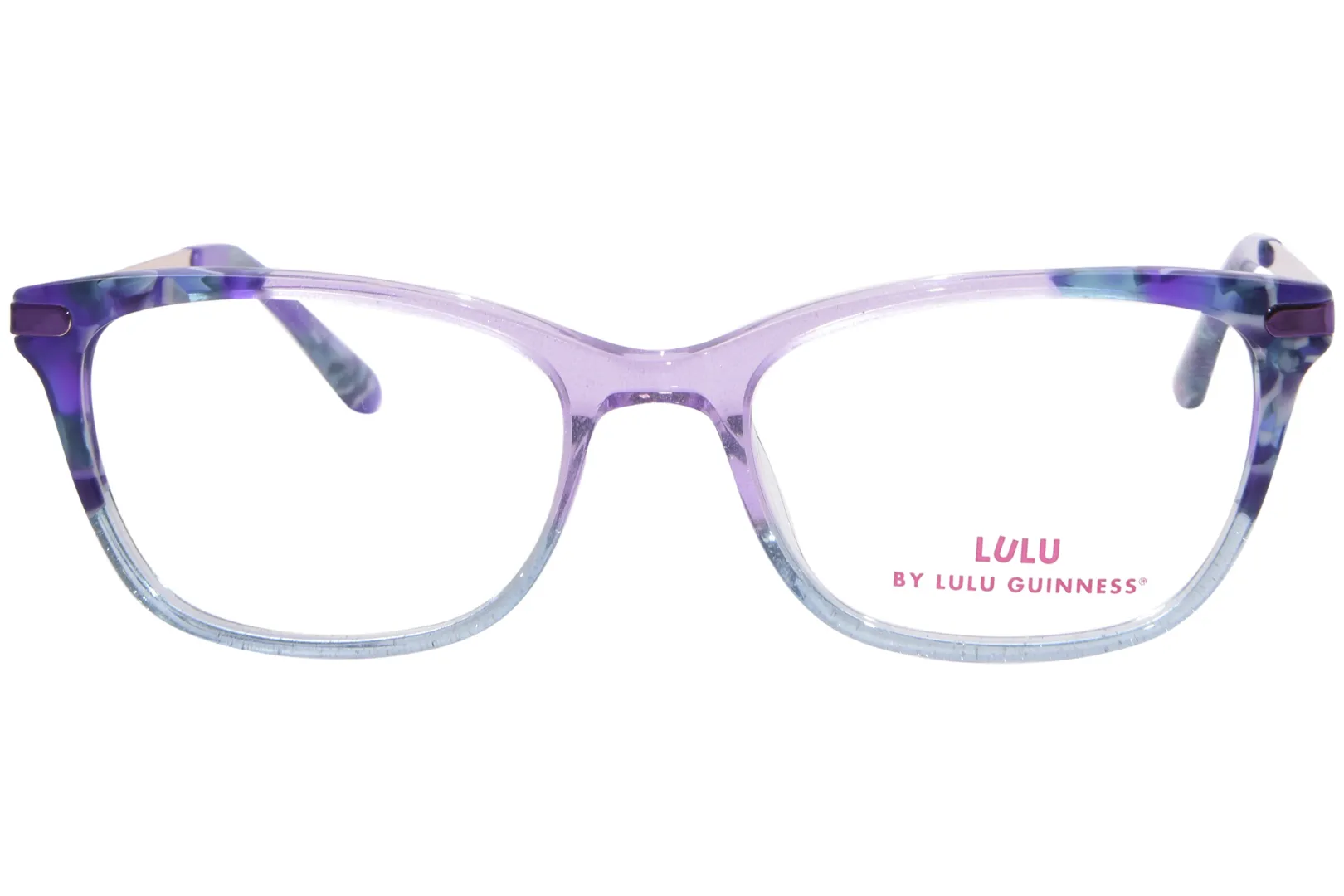 Lulu By Lulu Guinness LK048 Eyeglasses Youth Kids Girls Full Rim Rectangle Shape