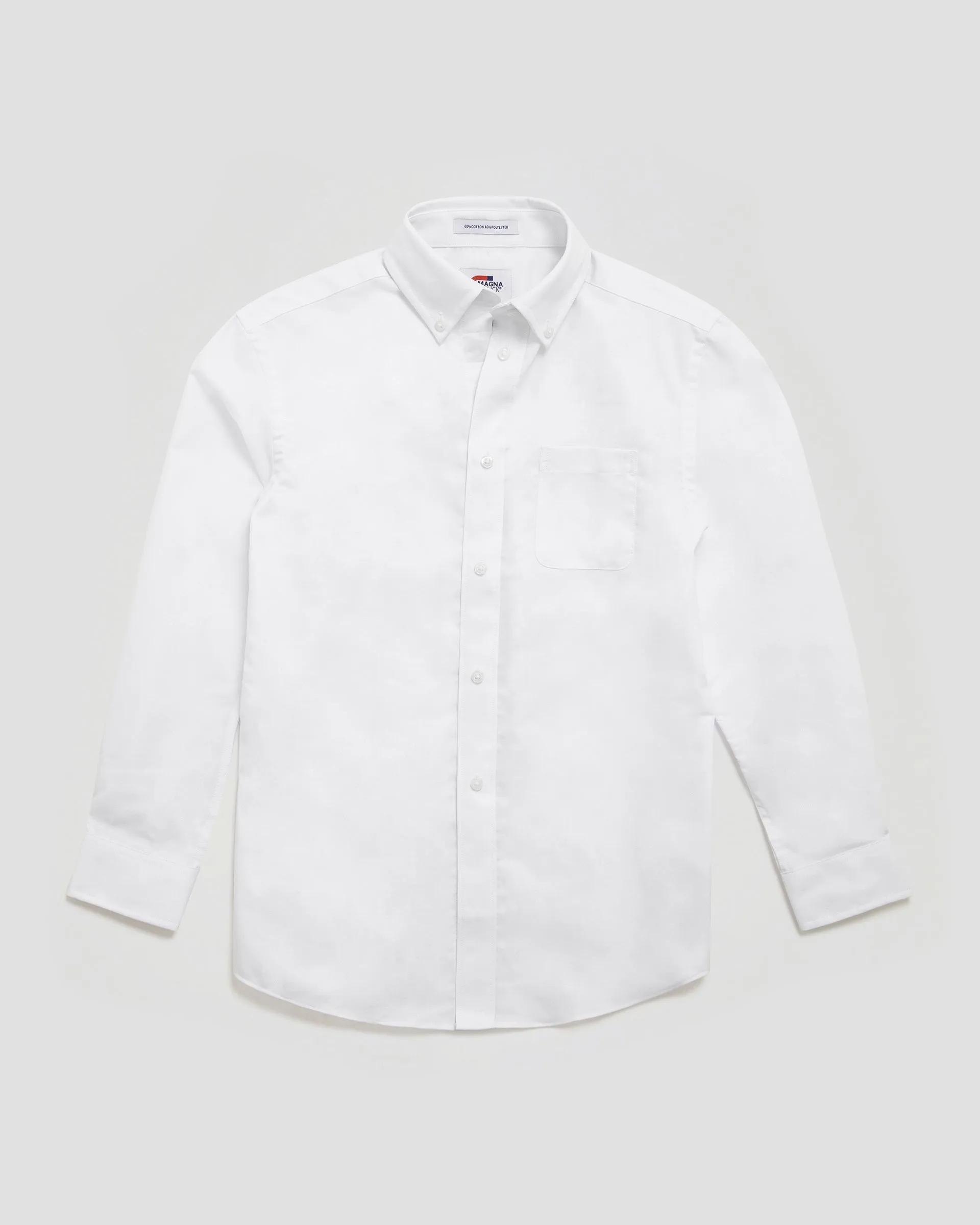 MagnaClick Solid Oxford Shirt (Kids) - White