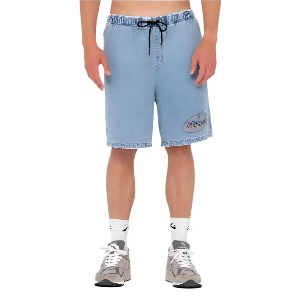 Manila Folder Denim Elastic Short - Kids