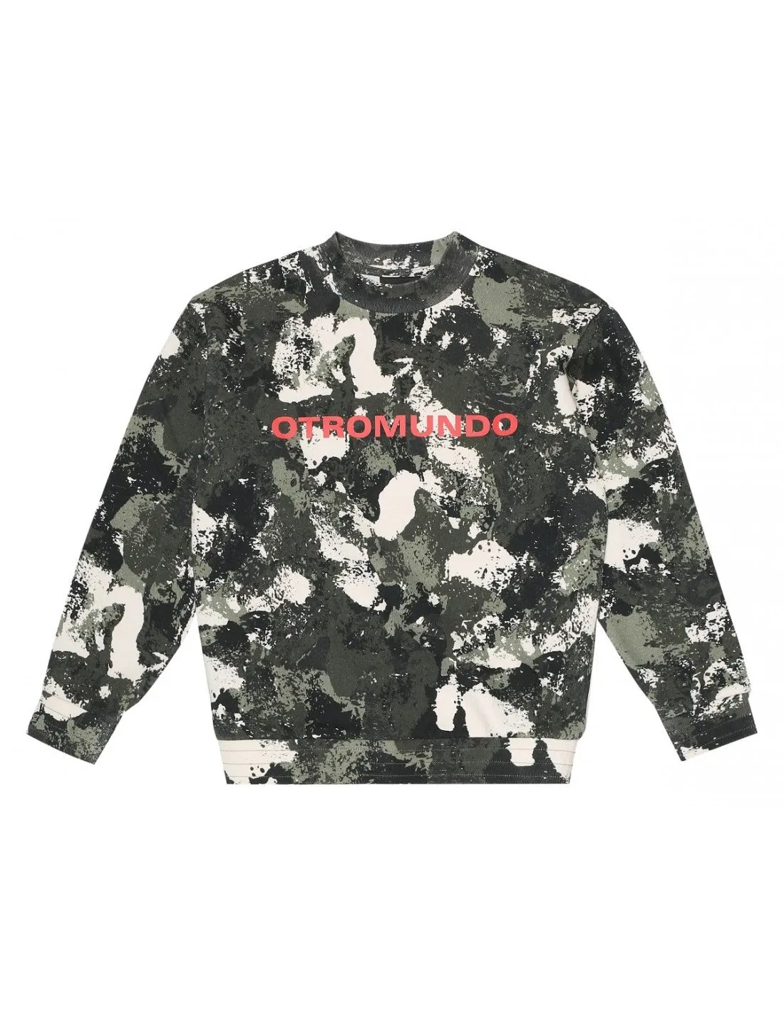 Kids Green Camouflage Marcelo Burlon Sweater