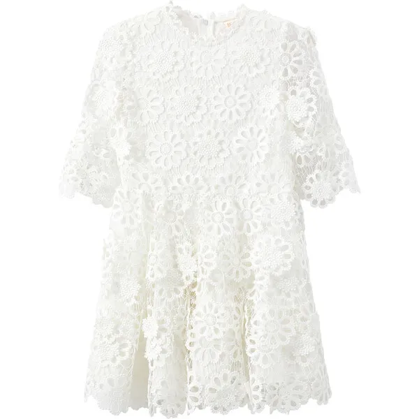 Marlo Kids Stephanie Dress, Ivory