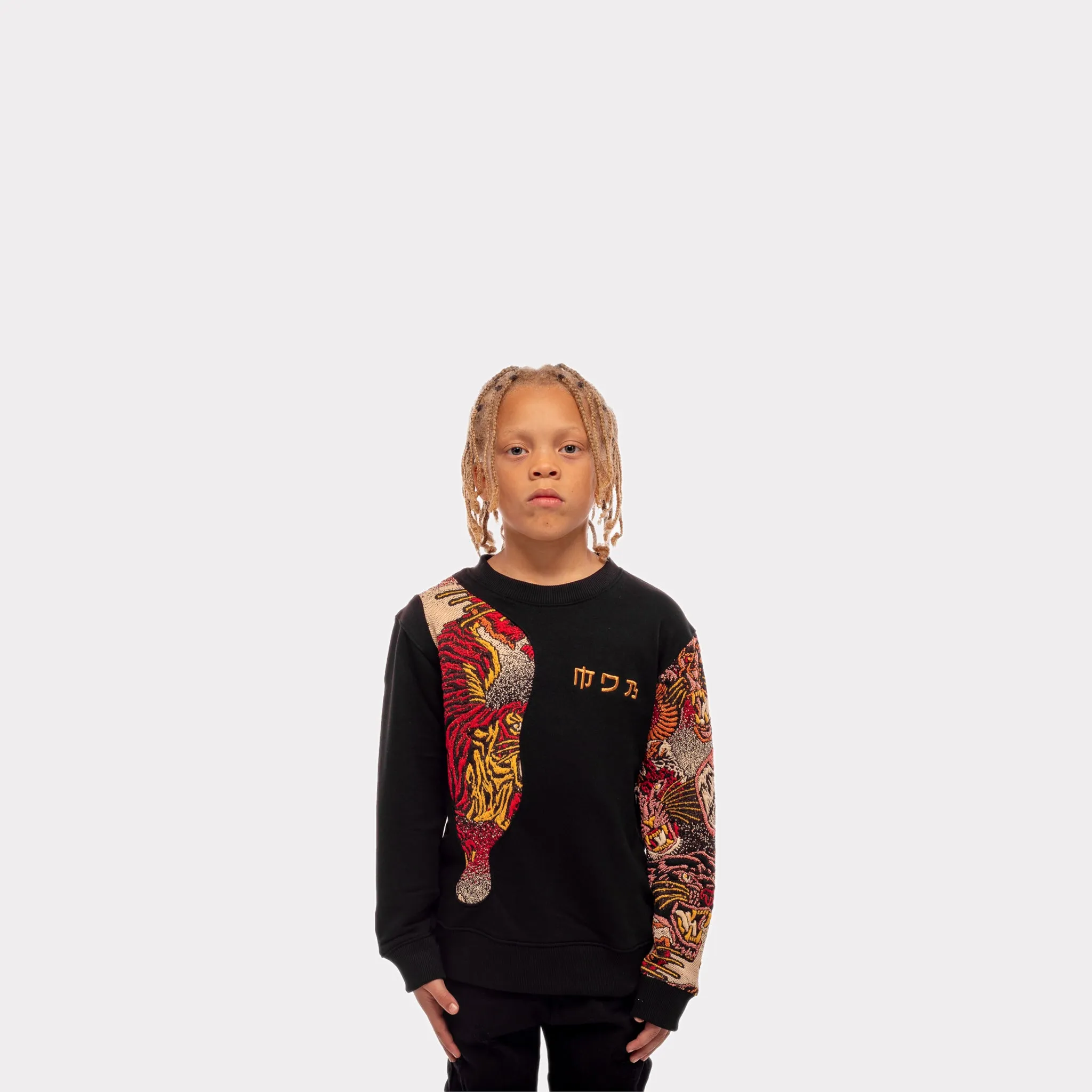 MDB Couture Kids Gallery Threads Crew Neck Sweatshirt - Red Theme