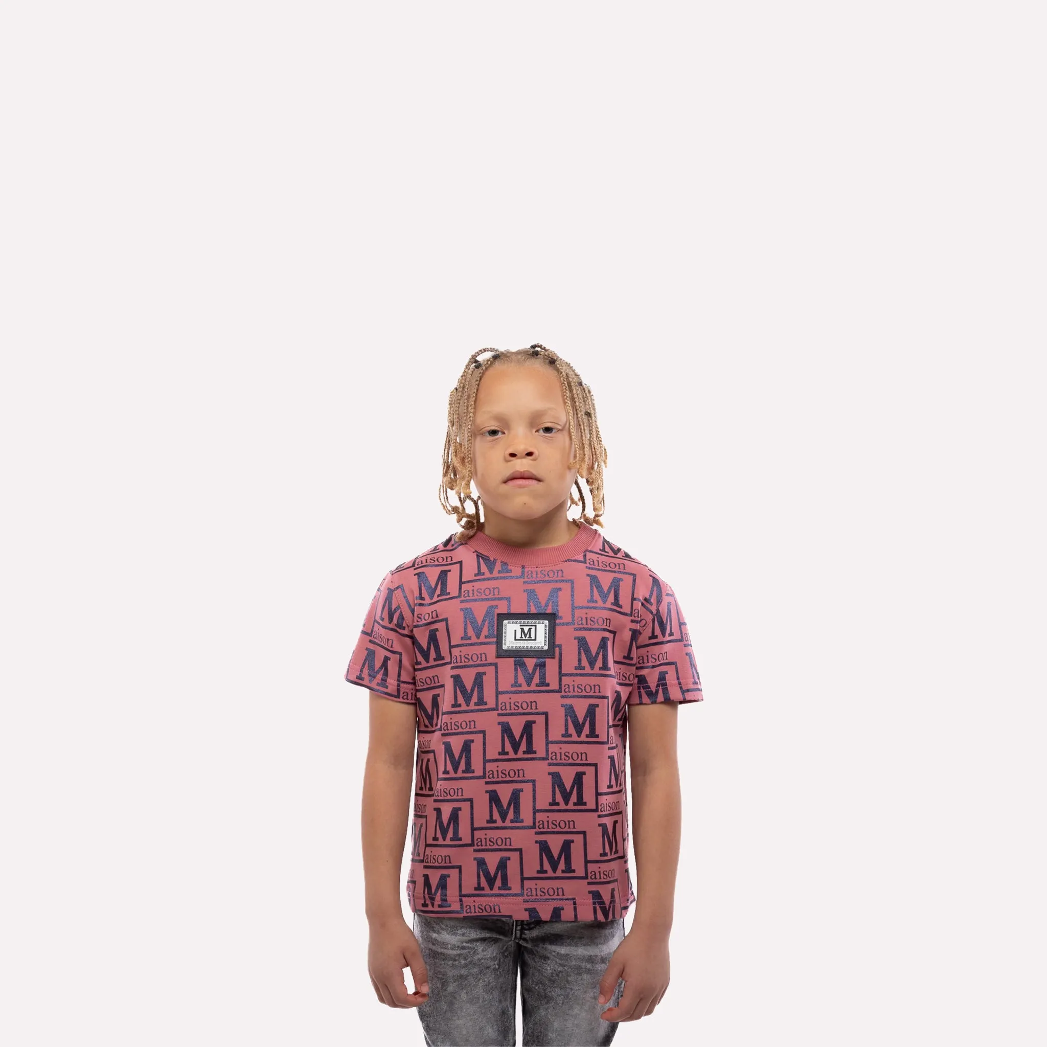 MDB Couture Kids Metallic Monogram T-Shirt