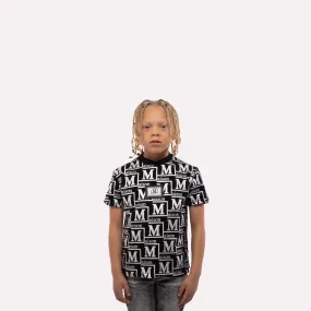 MDB Couture Kids Metallic Monogram T-Shirt