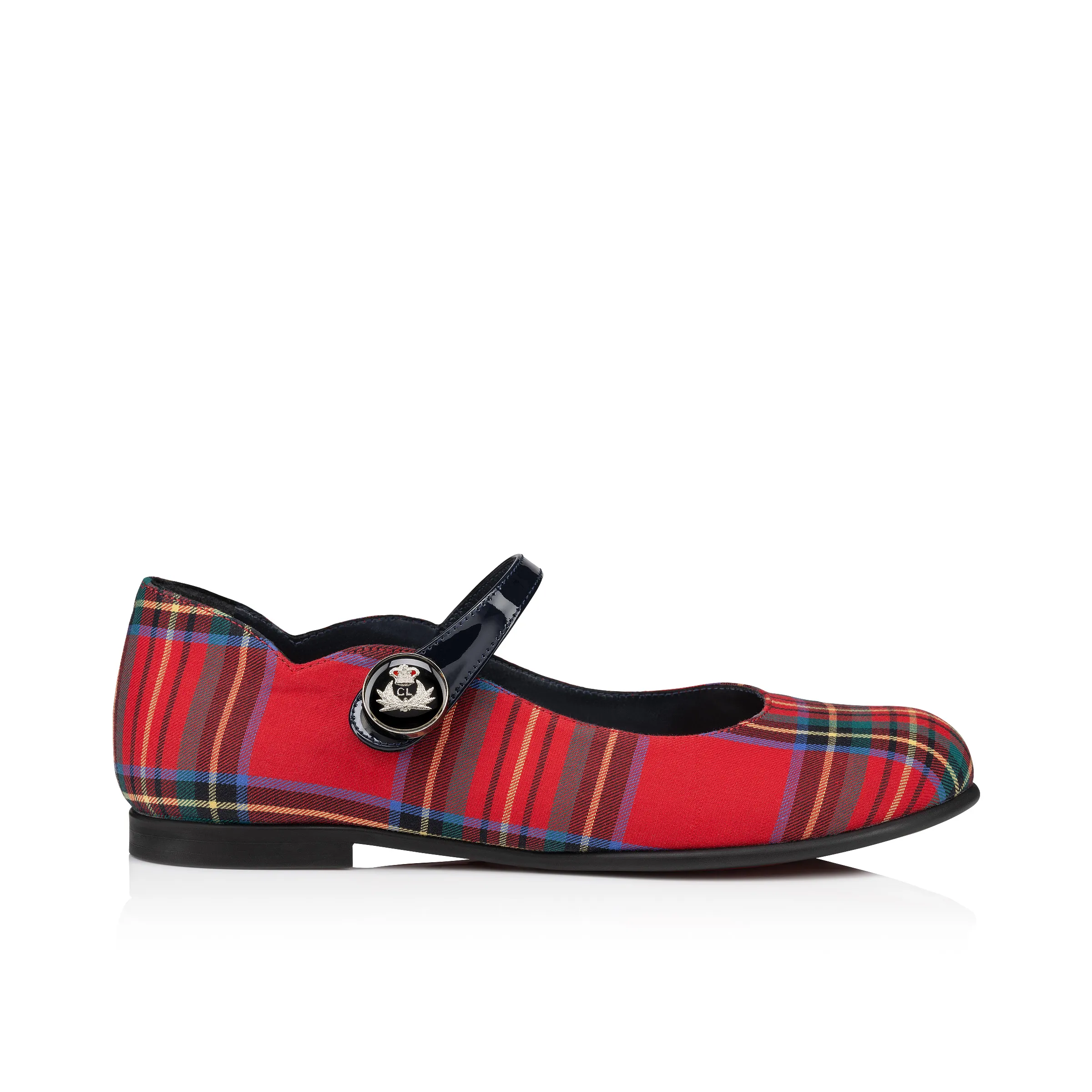 Melodie Chick Ballerinas - Tartan printed cotton - Multicolor - Kids