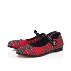 Melodie Chick Ballerinas - Tartan printed cotton - Multicolor - Kids