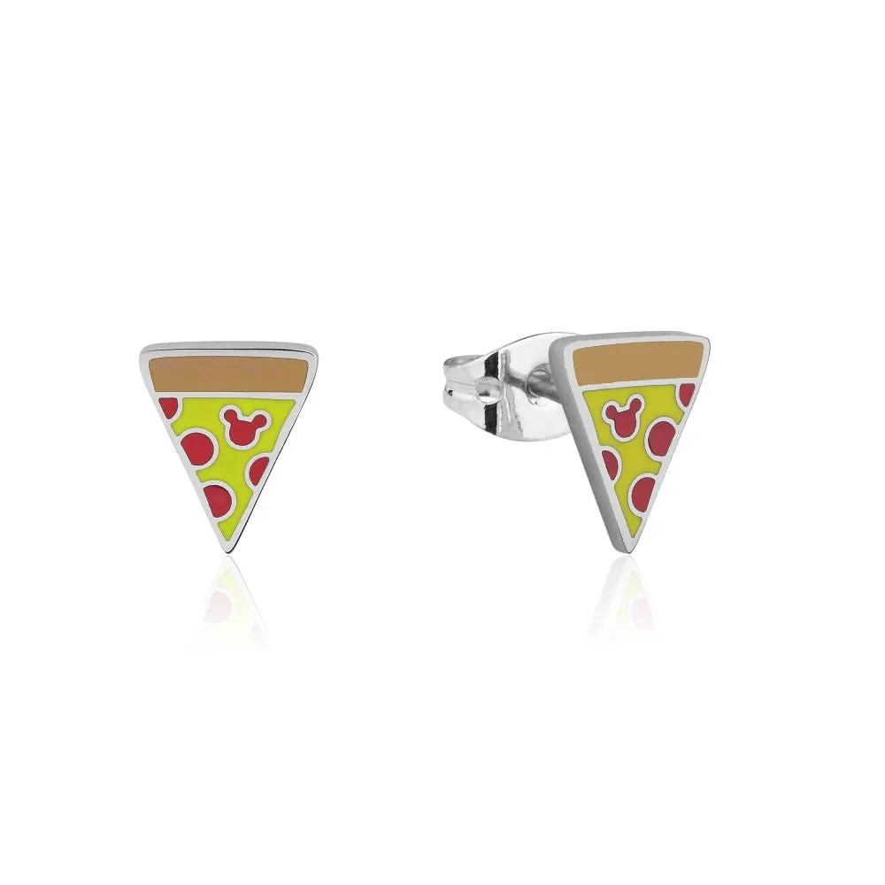 Mickey Mouse Pizza Stud Earrings for Kids