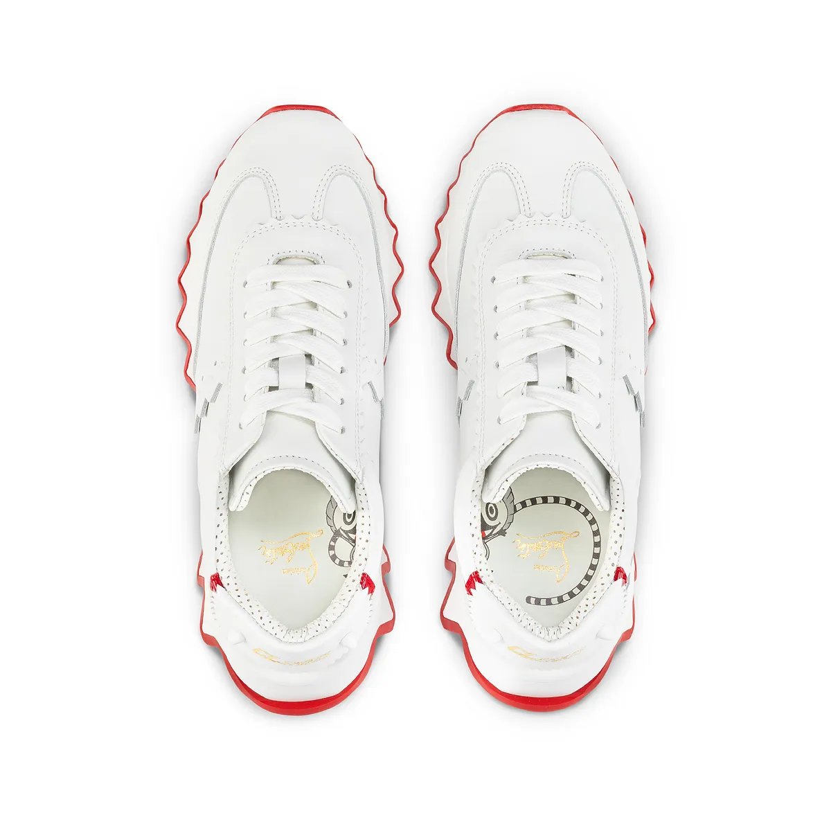 Mini Shark Sneakers - Calf leather - Bianco - Kids