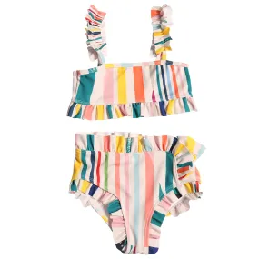 Rainbow Stripe Swimsuit for Kids by Tia Cibani