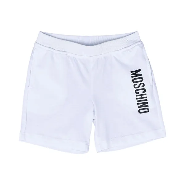 Moschino Kids Boy's White Bermuda