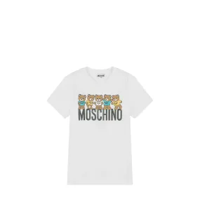 Moschino Kids Multi-Teddy Bears Logo T-Shirt