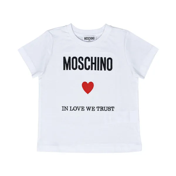 Moschino Kids White T-Shirt