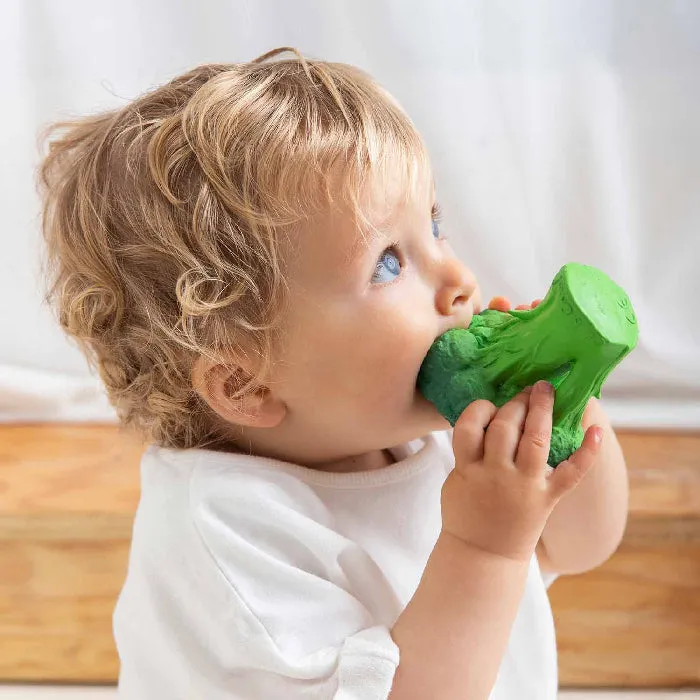 Teething Toy Natural Rubber Brucy The Broccoli Oli&Carol