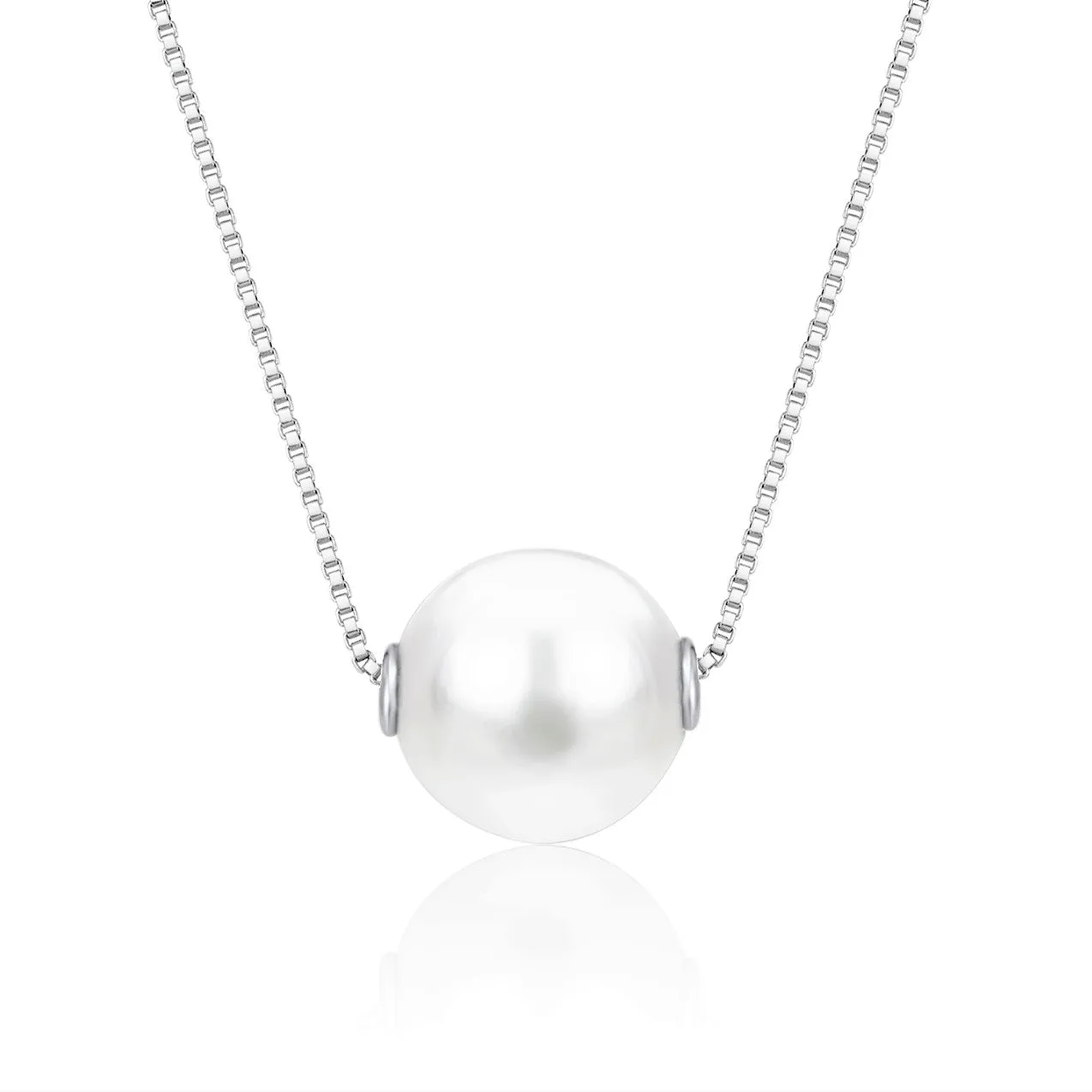 14K Gold Necklace with Pearl Pendant