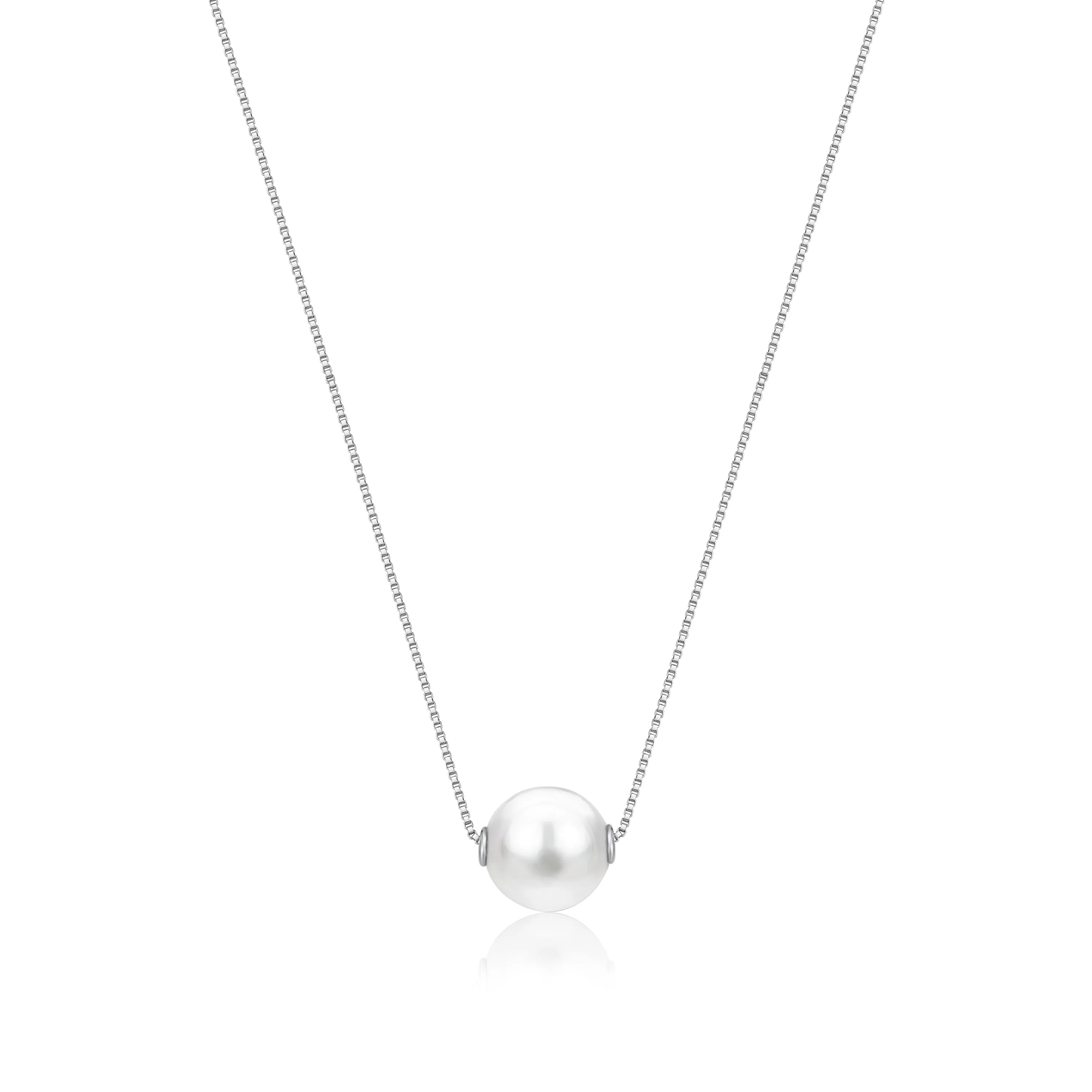 14K Gold Necklace with Pearl Pendant