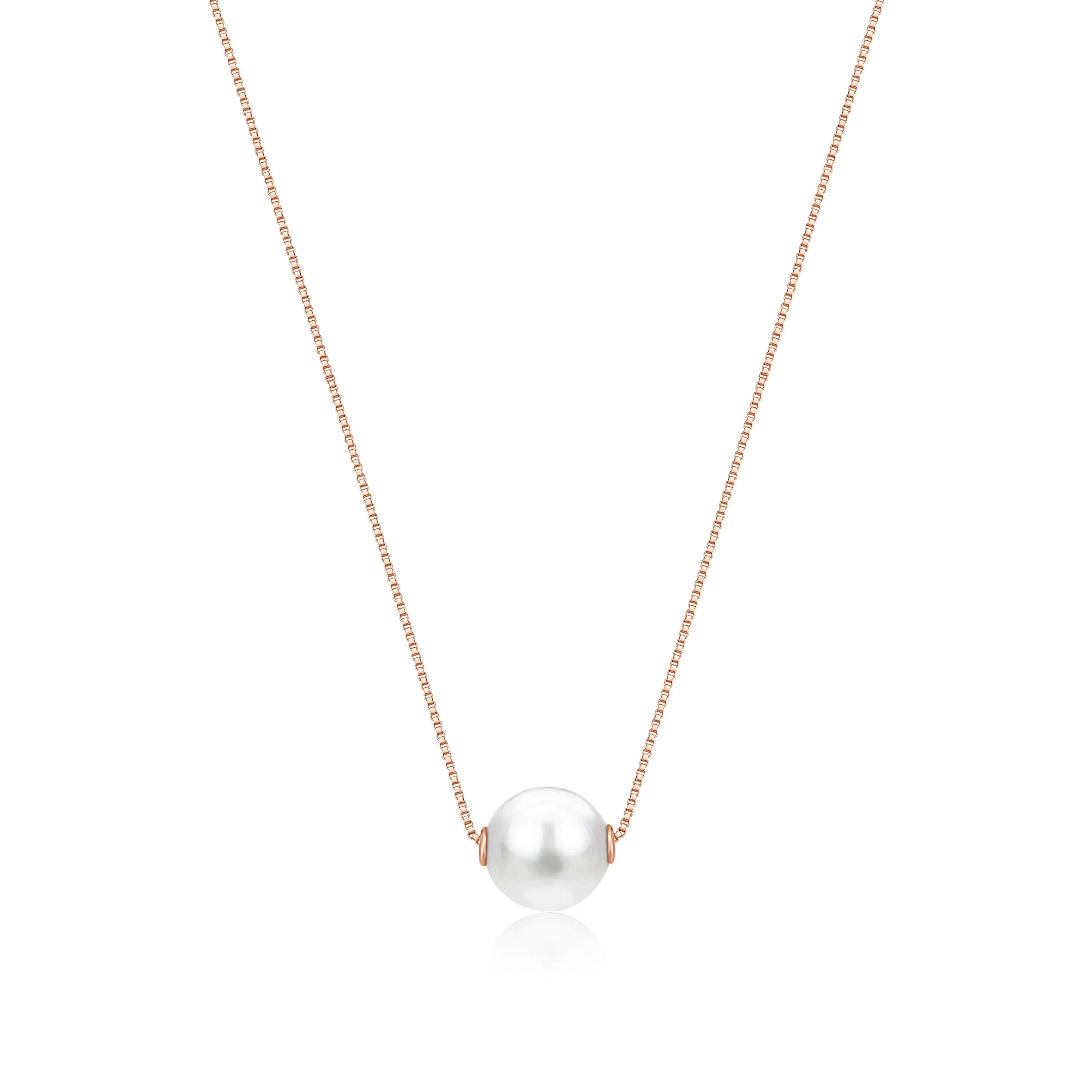 14K Gold Necklace with Pearl Pendant