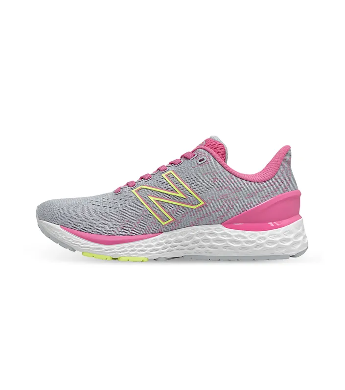 Kids Grey and Pink New Balance 880 V11 (GS)