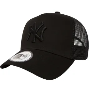 New Era Kids New York Yankees A-Frame Tracker Cap - All Black - 4-6 Yrs