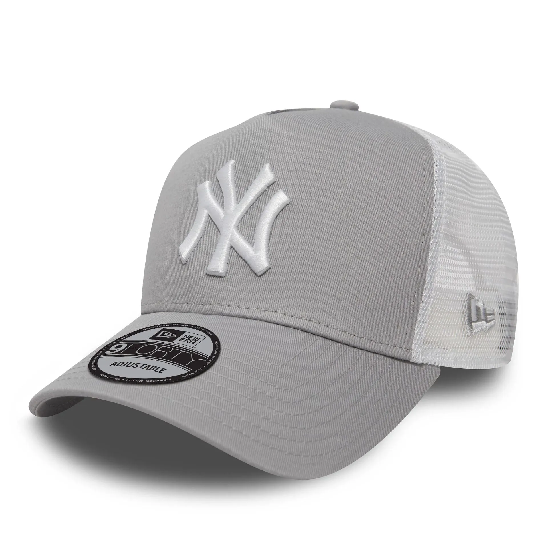 New York Yankees Kids Grey A-Frame Trucker Cap