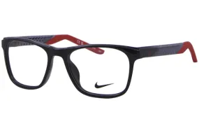 Nike 5058 410 Eyeglasses Youth Kids Boy's Midnight Navy/Orange Full Rim 48mm