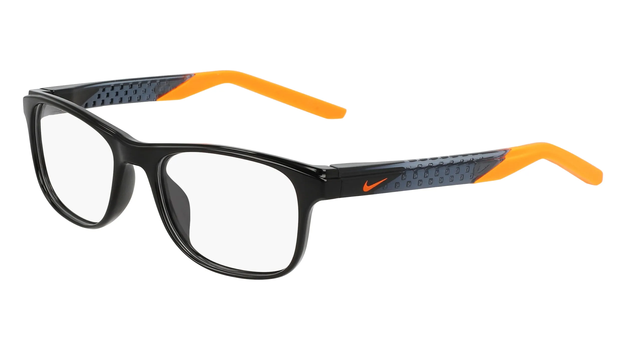 Nike 5059 008 Eyeglasses Youth Kids Boy's Black/Total Orange Full Rim 46-15-130