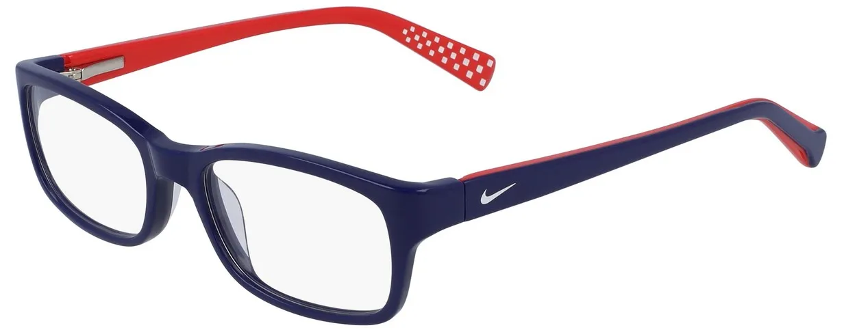 Nike 5513 413 Eyeglasses Youth Kids Obsidian/University Red Full Rim 47-16-130