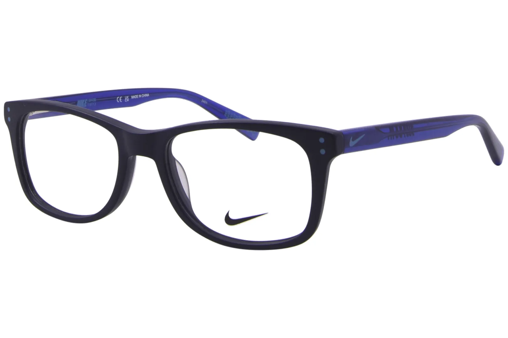 Nike 5538 403 Eyeglasses Youth Kids Midnight Navy/Racer Blue Full Rim 46-17-130