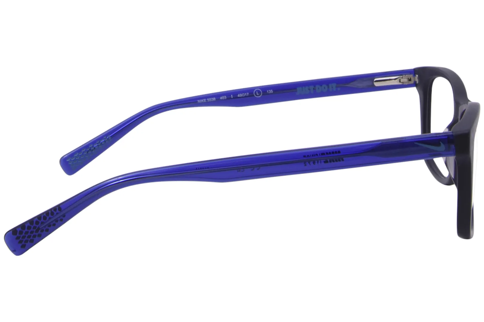 Nike 5538 403 Eyeglasses Youth Kids Midnight Navy/Racer Blue Full Rim 46-17-130