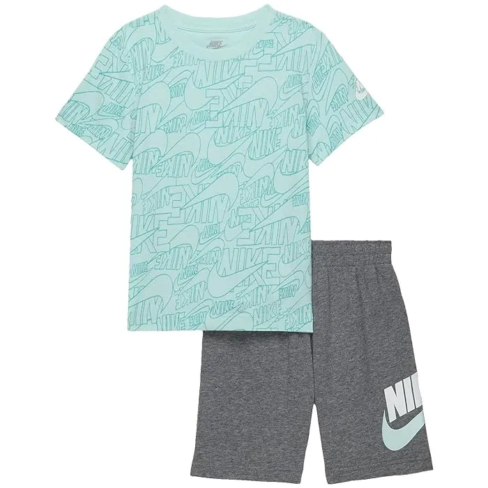 Nike Kids Logo T-Shirt and Shorts Set (Toddler/Little Kids)