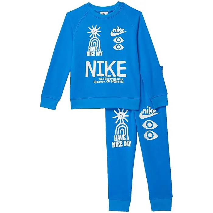 Nike Kids NSW HBR Statement Crew Set (Toddler/Little Kids)