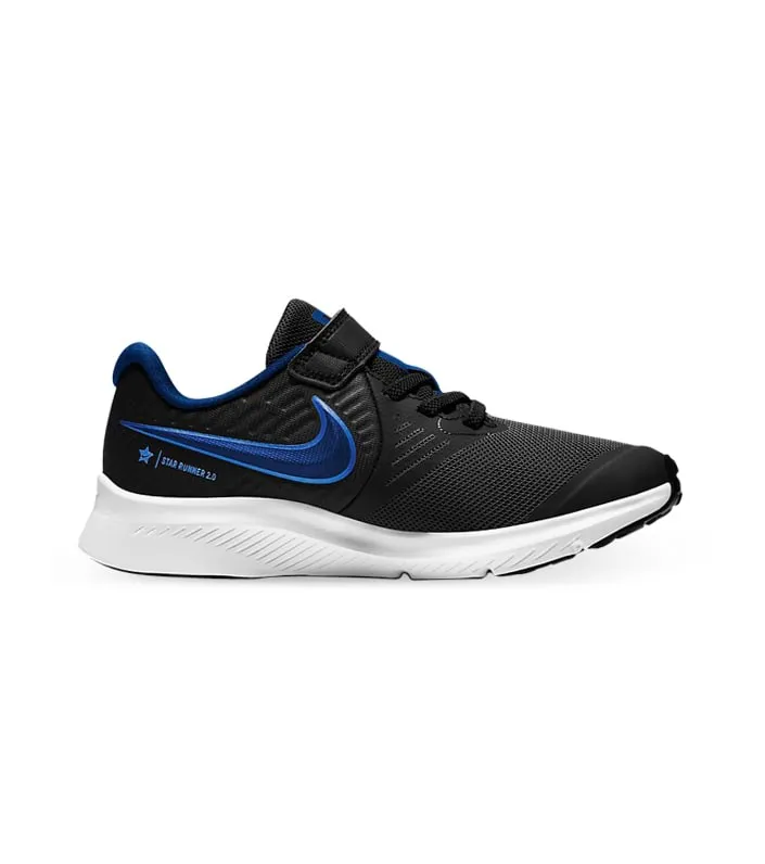 Kids' nike Star Runner 2 Black Game Royal White