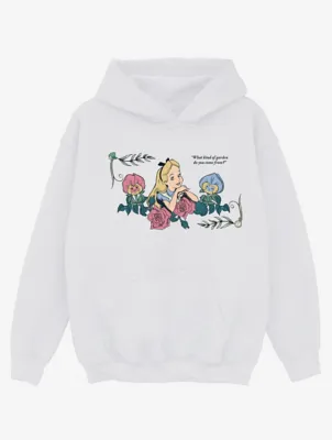 NW2 Alice In Wonderland Garden Graphic Kids White Hoodie | Kids | George at ASDA