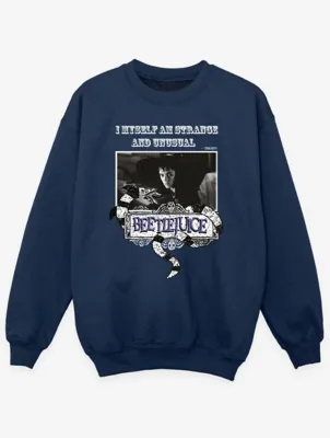 NW2 Beetlejuice Unusual Kids Navy Sweatshirt | Kids | George at ASDA