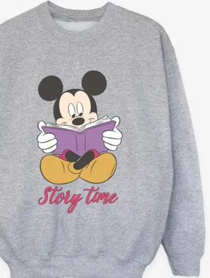 NW2 Mickey Mouse Story Time Kids Grey Printed Sweatshirt | Kids | George at ASDA