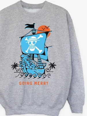 NW2 One Piece Going Merry Kids Grey Printed Sweatshirt | Kids | George at ASDA