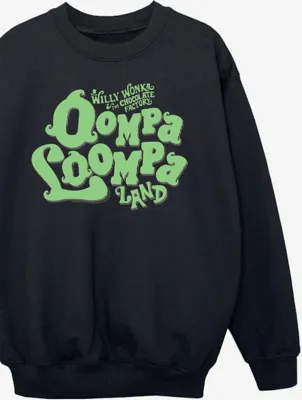 NW2 Wonka Oompa Loompa Land Kids Black Printed Sweatshirt | Kids | George at ASDA