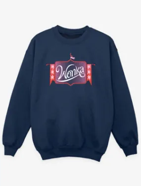 NW2 Wonka Pink Flags Kids Navy Printed Sweatshirt | Kids | George at ASDA