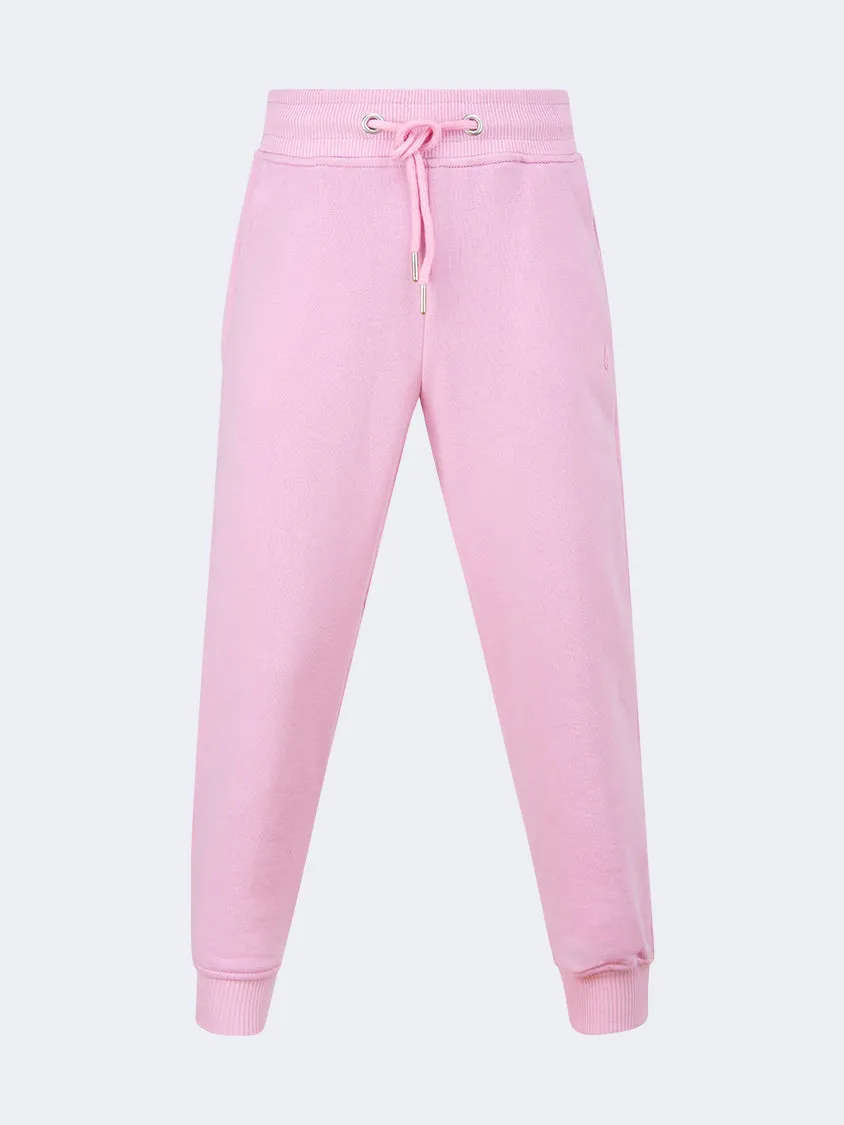 Oil And Gaz Cuffed Kids-Girls Lifestyle Pant Pink