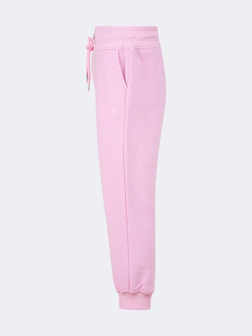 Oil And Gaz Cuffed Kids-Girls Lifestyle Pant Pink