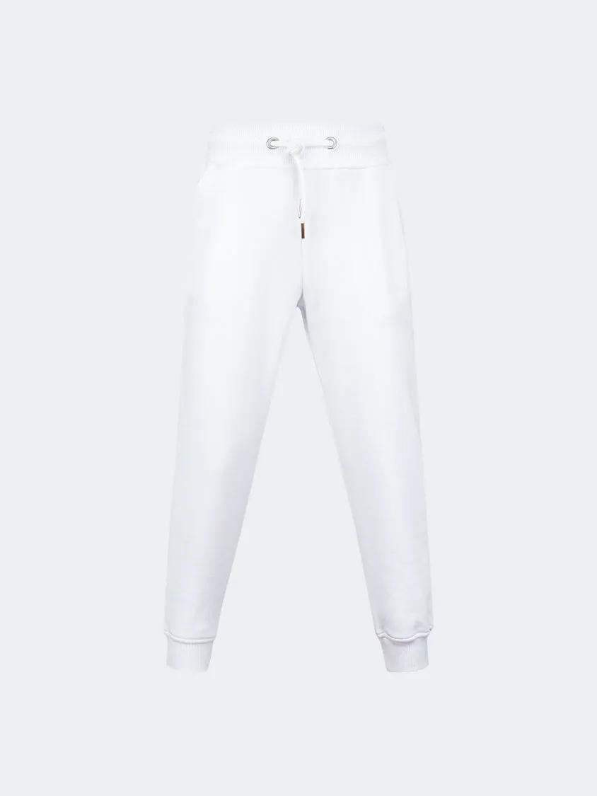 Oil And Gaz Cuffed Kids-Girls Lifestyle Pant White