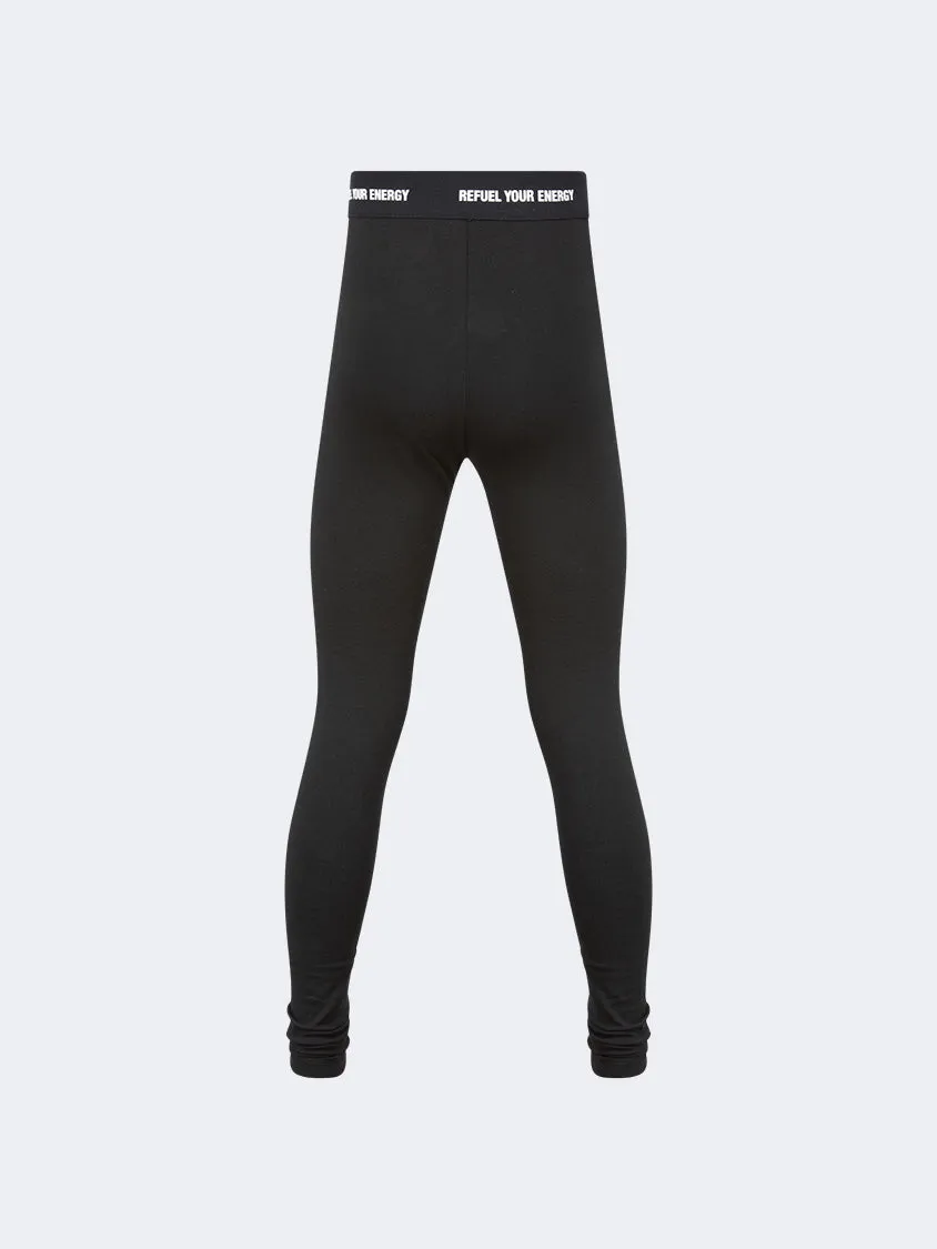 Oil And Gaz Plain Kids-Girls Lifestyle Tight Black