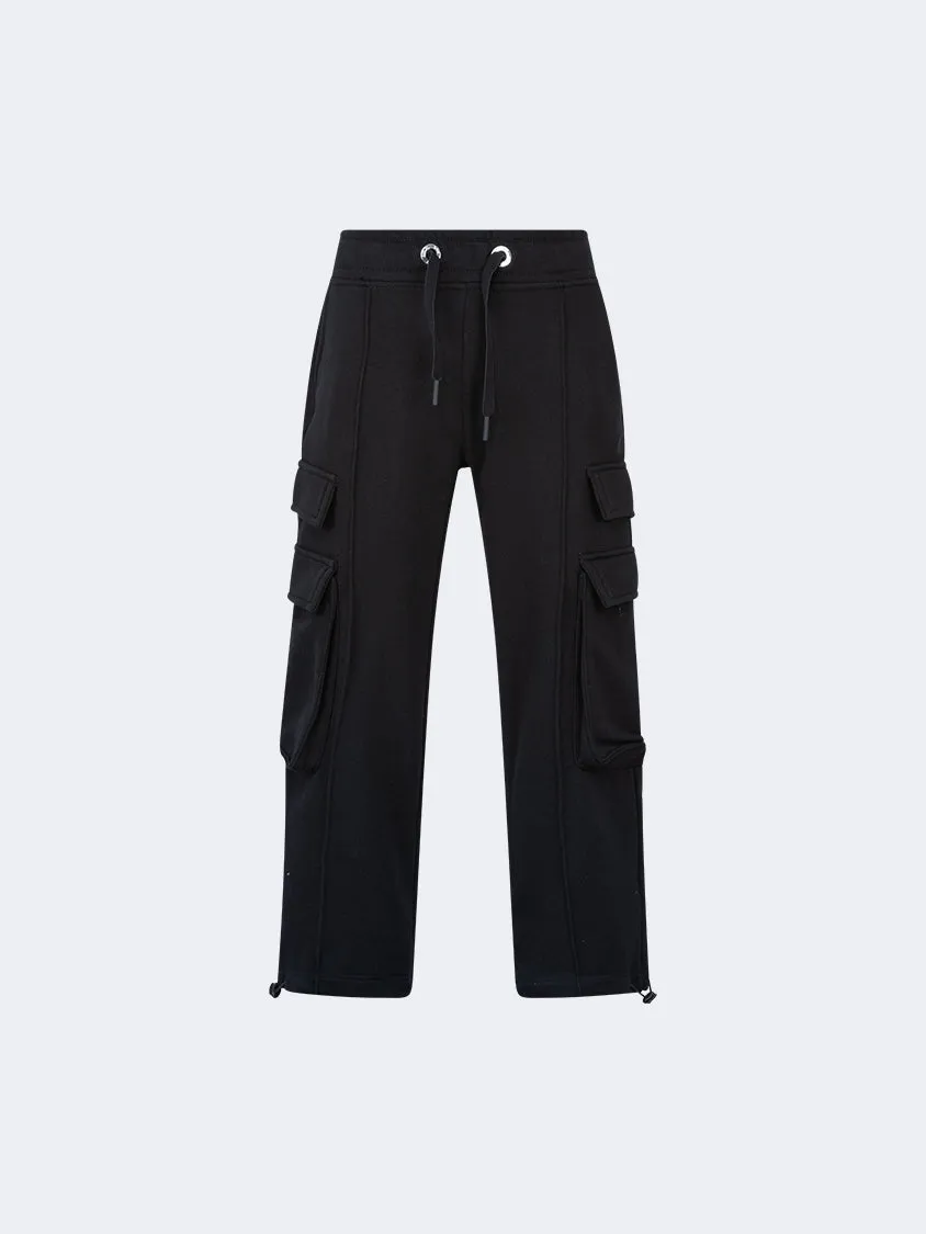 Oil And Gaz Stylish Kids-Girls Lifestyle Pant Black