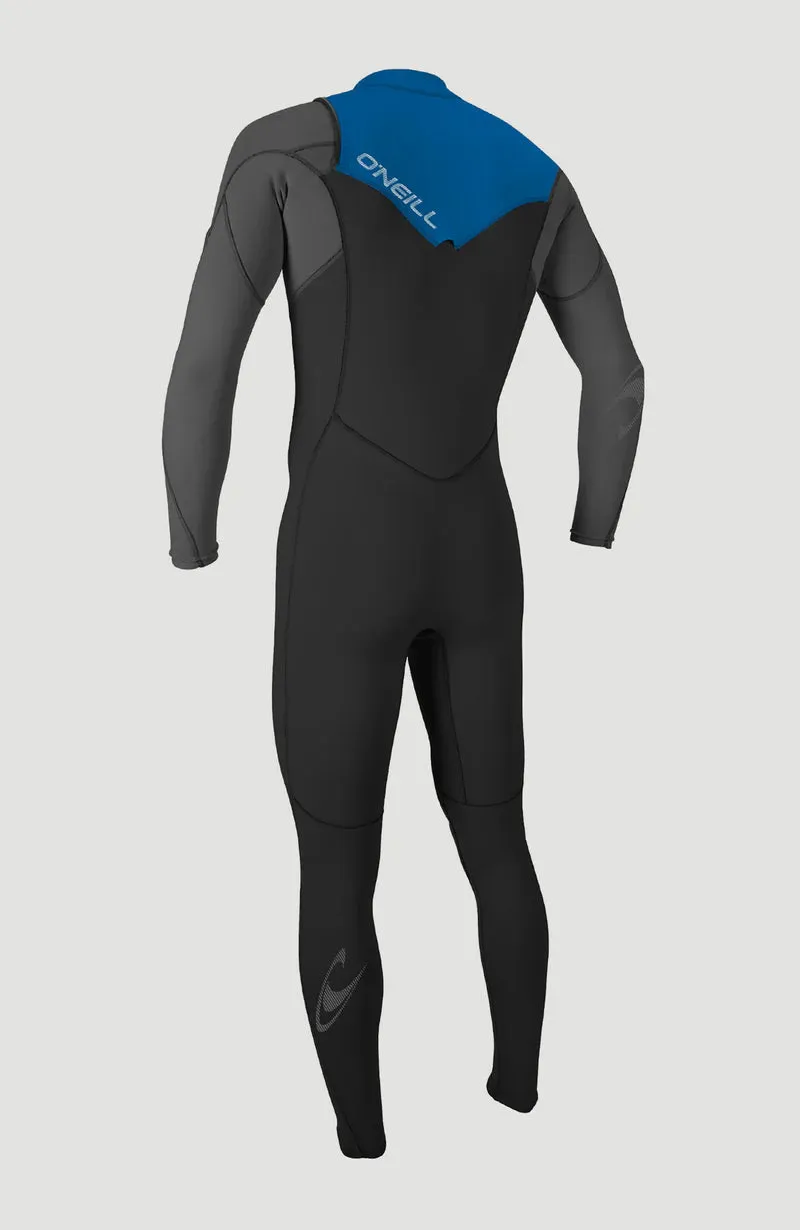 O’NEILL KIDS HAMMER 3/2MM CHEST ZIP FULL WETSUIT -  BLACK / GRAPHITE / OCEAN