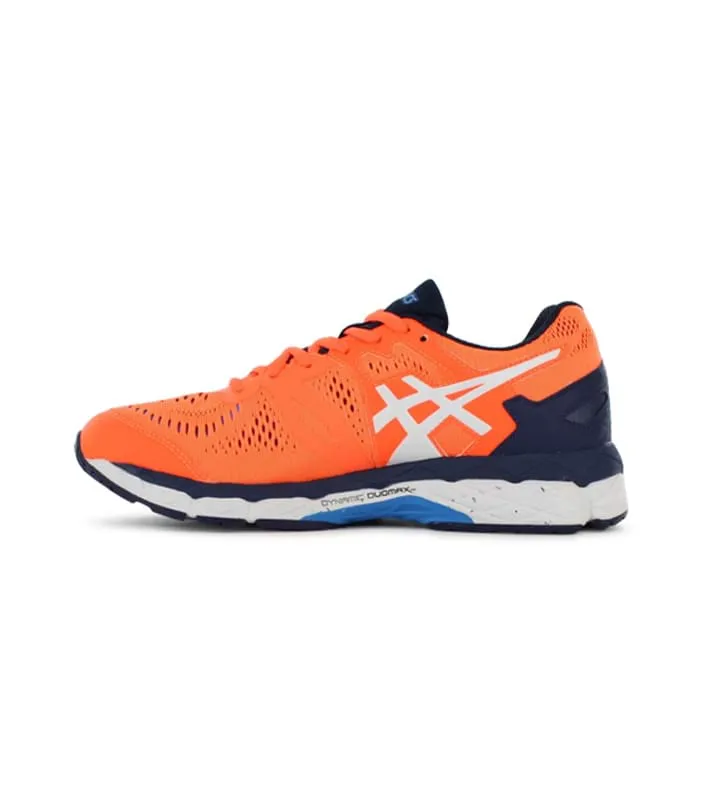 asics Kids Orange and White Gel-Kayano 23 GS Sneakers